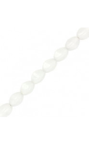 Czech Pinch beads 5x3mm Chalk white 03000